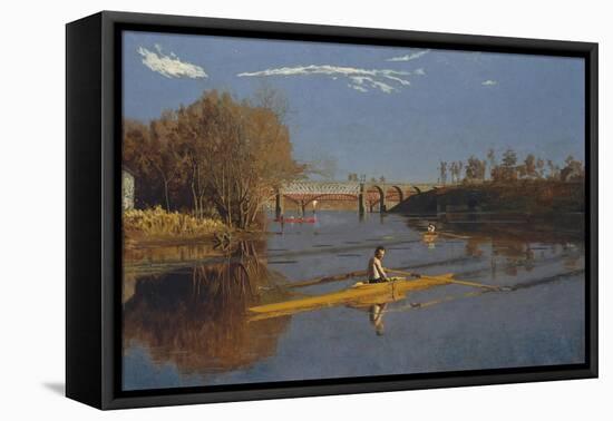 The Champion Single Sculls (Max Schmitt in a Single Scull), 1871-Thomas Cowperthwait Eakins-Framed Stretched Canvas