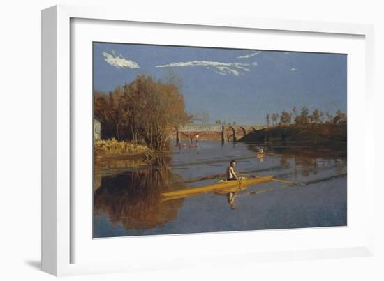 The Champion Single Sculls (Max Schmitt in a Single Scull), 1871-Thomas Cowperthwait Eakins-Framed Giclee Print