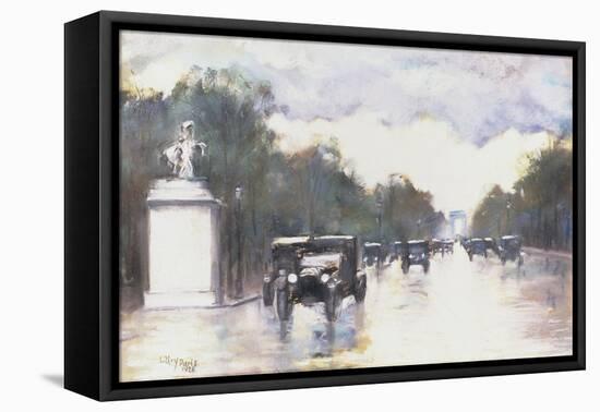 The Champs Elysees, 1928-Lesser Ury-Framed Stretched Canvas