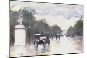 The Champs Elysees, 1928-Lesser Ury-Mounted Giclee Print