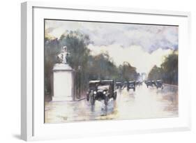 The Champs Elysees, 1928-Lesser Ury-Framed Giclee Print