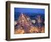 The Champs Elysees at Night from the Arc De Triomphe, Paris, France, Europe-Martin Child-Framed Photographic Print