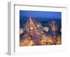The Champs Elysees at Night from the Arc De Triomphe, Paris, France, Europe-Martin Child-Framed Photographic Print