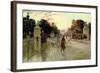 The Champs Elysees, Paris-Georges Stein-Framed Giclee Print