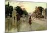 The Champs Elysees, Paris-Georges Stein-Mounted Giclee Print