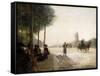 The Champs Elysees, Paris-Victor Gabriel Gilbert-Framed Stretched Canvas