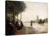 The Champs Elysees, Paris-Victor Gabriel Gilbert-Stretched Canvas