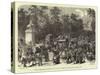 The Champs Elysees the Day after the Receipt of the News of the Prussian March on Paris-null-Stretched Canvas