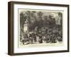 The Champs Elysees the Day after the Receipt of the News of the Prussian March on Paris-null-Framed Giclee Print