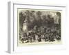 The Champs Elysees the Day after the Receipt of the News of the Prussian March on Paris-null-Framed Giclee Print