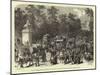 The Champs Elysees the Day after the Receipt of the News of the Prussian March on Paris-null-Mounted Giclee Print