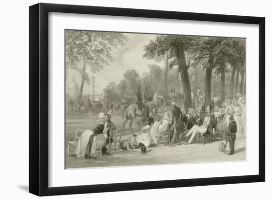 The Champs Elysees-Eugene-Louis Lami-Framed Giclee Print