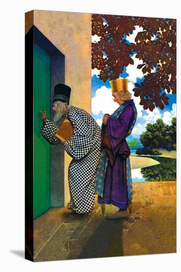 The Chancellor and Pompdebile-Maxfield Parrish-Stretched Canvas