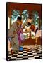 The Chancellor and the King Sampling Tarts-Maxfield Parrish-Framed Stretched Canvas