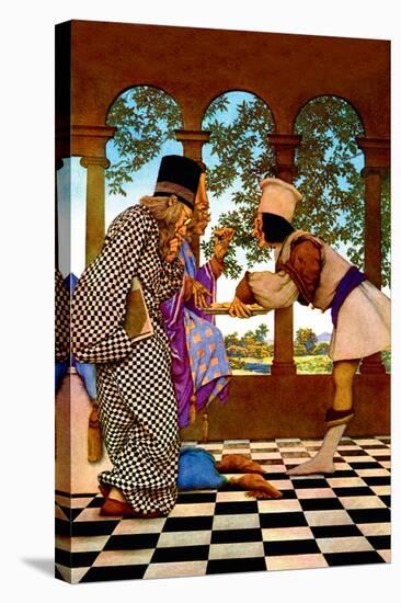The Chancellor and the King Sampling Tarts-Maxfield Parrish-Stretched Canvas