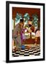 The Chancellor and the King Sampling Tarts-Maxfield Parrish-Framed Art Print