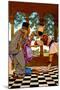 The Chancellor and the King Sampling Tarts-Maxfield Parrish-Mounted Art Print