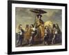 The Chancellor Séguier During the Entrance of Ludwig XIV in Paris, C. 1655-57-Charles Le Brun-Framed Giclee Print