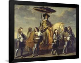 The Chancellor Séguier During the Entrance of Ludwig XIV in Paris, C. 1655-57-Charles Le Brun-Framed Giclee Print