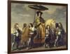 The Chancellor Séguier During the Entrance of Ludwig XIV in Paris, C. 1655-57-Charles Le Brun-Framed Giclee Print