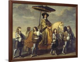 The Chancellor Séguier During the Entrance of Ludwig XIV in Paris, C. 1655-57-Charles Le Brun-Framed Giclee Print