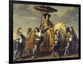 The Chancellor Séguier During the Entrance of Ludwig XIV in Paris, C. 1655-57-Charles Le Brun-Framed Giclee Print