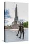 The Changing of the Guard at the Monument of Freedom, Riga, Latvia, Europe-Michael-Stretched Canvas