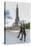 The Changing of the Guard at the Monument of Freedom, Riga, Latvia, Europe-Michael-Stretched Canvas
