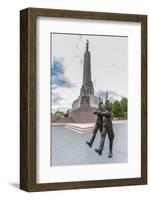 The Changing of the Guard at the Monument of Freedom, Riga, Latvia, Europe-Michael-Framed Photographic Print