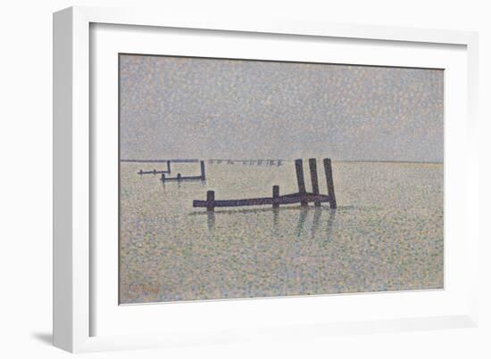 The Channel at Nieuwpoort, C. 1889-Alfred William Finch-Framed Giclee Print