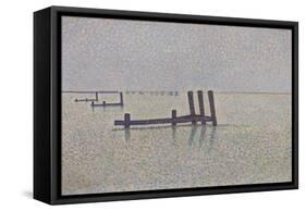 The Channel at Nieuwpoort, C. 1889-Alfred William Finch-Framed Stretched Canvas