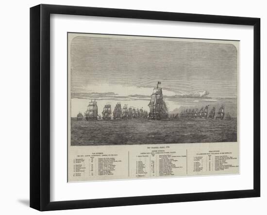 The Channel Fleet, 1790-null-Framed Giclee Print