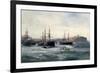 The Channel Fleet Off Scarborough, 1896-William Lionel Wyllie-Framed Giclee Print