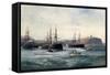 The Channel Fleet Off Scarborough, 1896-William Lionel Wyllie-Framed Stretched Canvas