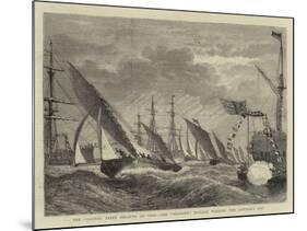 The Channel Fleet Regatta at Vigo, the Sultan'S Pinnace Winning the Admiral's Cup-null-Mounted Giclee Print