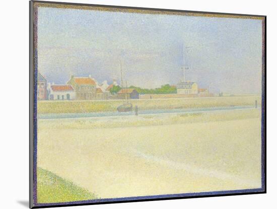 The Channel of Gravelines, Grand Fort-Philippe, 1890-Georges Seurat-Mounted Giclee Print