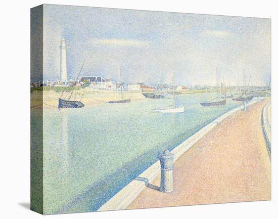 The Channel of Gravelines, Petit Fort Philippe, 1890-Georges Seurat-Stretched Canvas