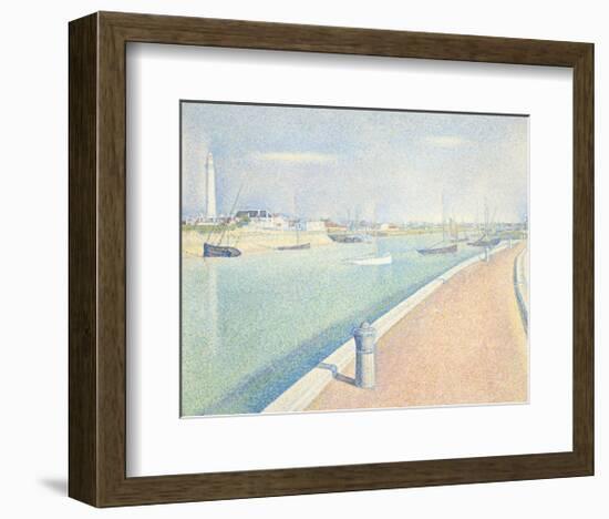 The Channel of Gravelines, Petit Fort Philippe, 1890-Georges Seurat-Framed Art Print