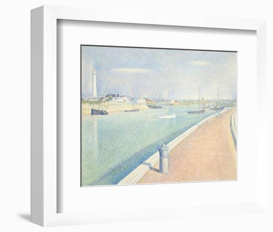 The Channel of Gravelines, Petit Fort Philippe, 1890-Georges Seurat-Framed Art Print