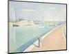 The Channel of Gravelines, Petit Fort Philippe, 1890-Georges Seurat-Mounted Art Print