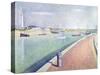 The Channel of Gravelines, Petit Fort Philippe, 1890-Georges Seurat-Stretched Canvas