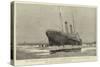 The Channel Steamer Invicta Stranded Outside Calais Harbour-null-Stretched Canvas