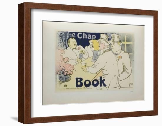 The chap book-Henri de Toulouse-Lautrec-Framed Collectable Print