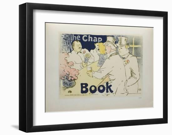 The chap book-Henri de Toulouse-Lautrec-Framed Collectable Print