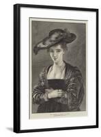 The Chapeau De Paille-Peter Paul Rubens-Framed Giclee Print