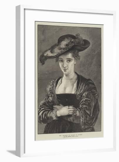 The Chapeau De Paille-Peter Paul Rubens-Framed Giclee Print