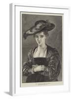 The Chapeau De Paille-Peter Paul Rubens-Framed Giclee Print