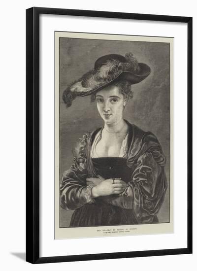The Chapeau De Paille-Peter Paul Rubens-Framed Giclee Print