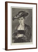 The Chapeau De Paille-Peter Paul Rubens-Framed Giclee Print