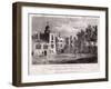 The Chapel at Charterhouse with Figures, Finsbury, London, 1817-Thomas Higham-Framed Giclee Print